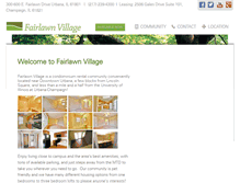 Tablet Screenshot of fairlawnvillage.com